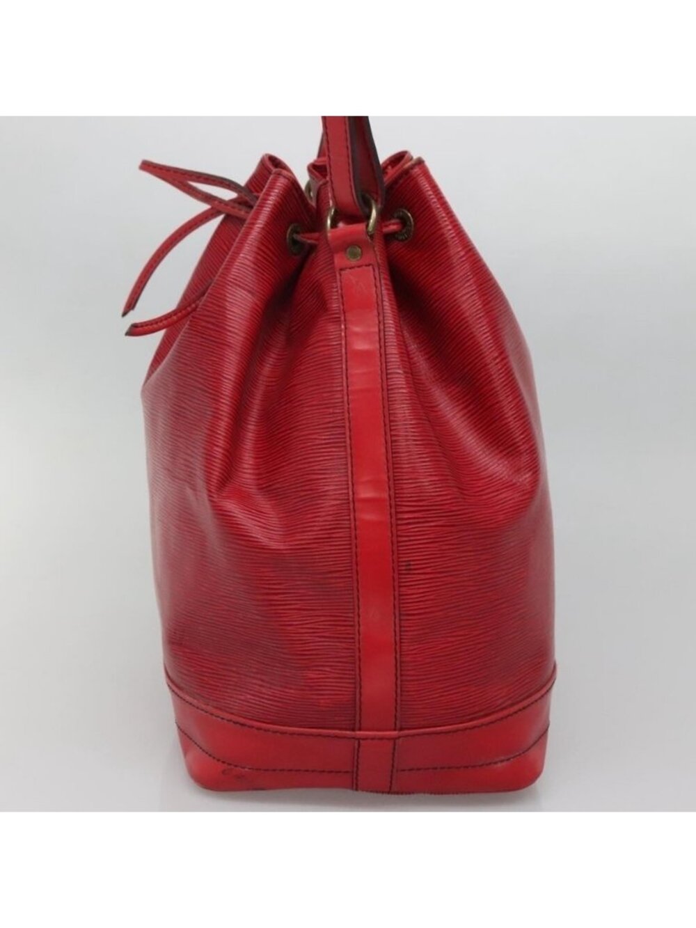 Authentic LOUIS VUITTON Epi Noe Shoulder Bag Red M44007 LV - Picture 11 of 16